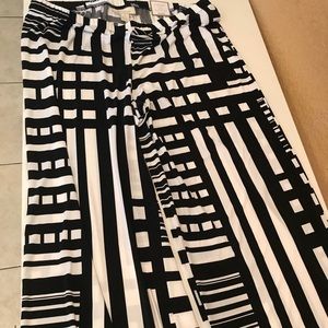 Chico’s Black and White Palazzo Pants.
